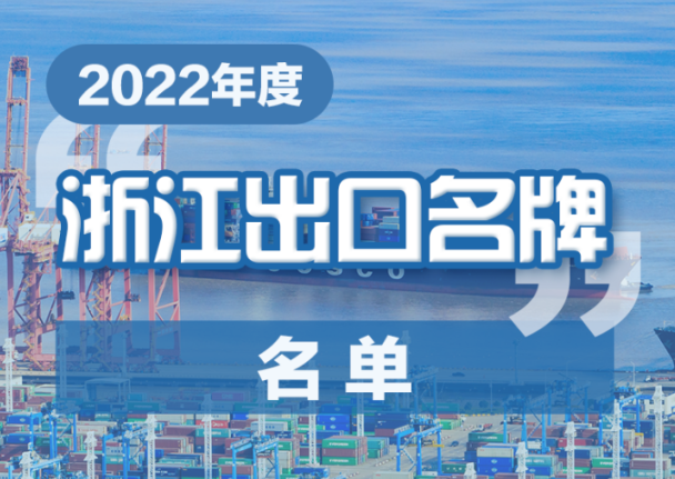 2022年度“浙江出口名牌”發布 溫州16家外貿企業上榜